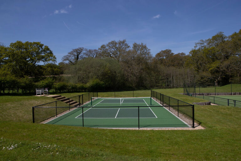 Pickleball court construction